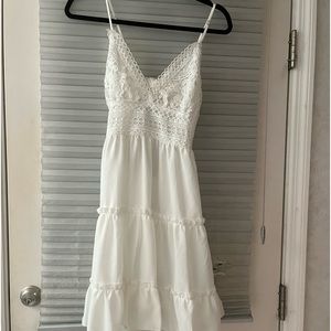 White dress. Worn once.